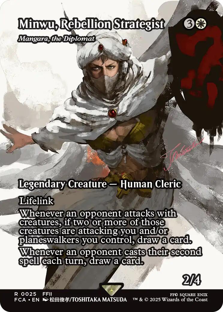 Minwu, Rebellion Strategist - Mangara, the Diplomat (Showcase) [FINAL FANTASY : Through the Ages] | Deep Dive Games St. Marys