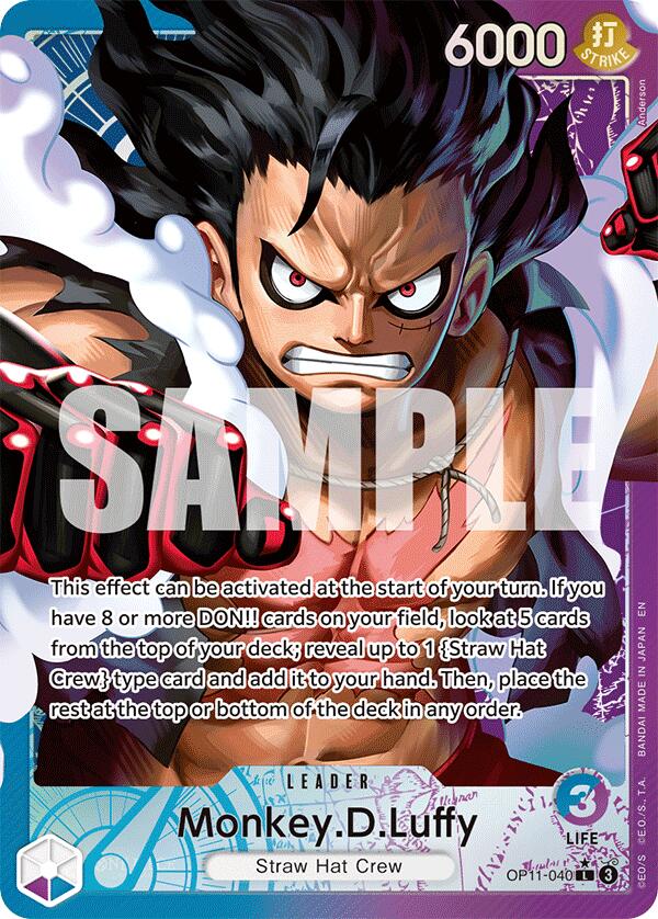 Monkey.D.Luffy (040) (Alternate Art) [A Fist of Divine Speed] | Deep Dive Games St. Marys