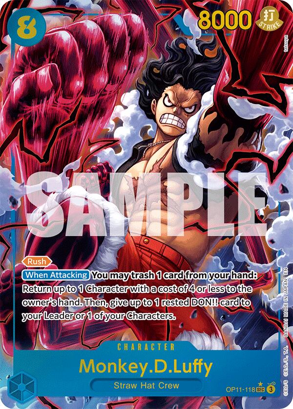 Monkey.D.Luffy (118) (Alternate Art) [A Fist of Divine Speed] | Deep Dive Games St. Marys