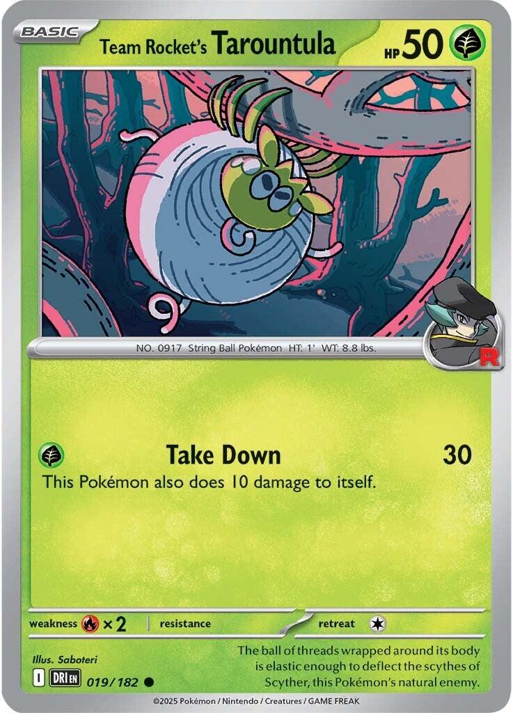 Team Rocket's Tarountula (019/182) [Scarlet & Violet: Destined Rivals] | Deep Dive Games St. Marys