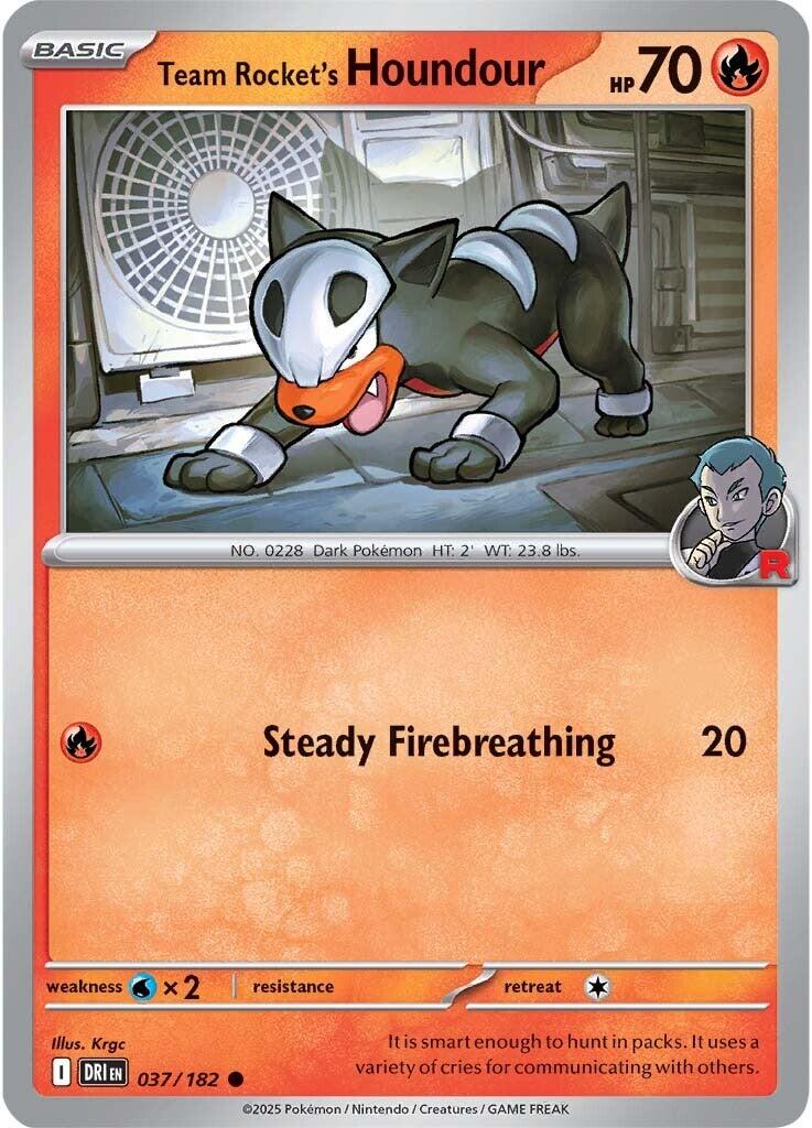 Team Rocket's Houndour (037/182) [Scarlet & Violet: Destined Rivals] | Deep Dive Games St. Marys