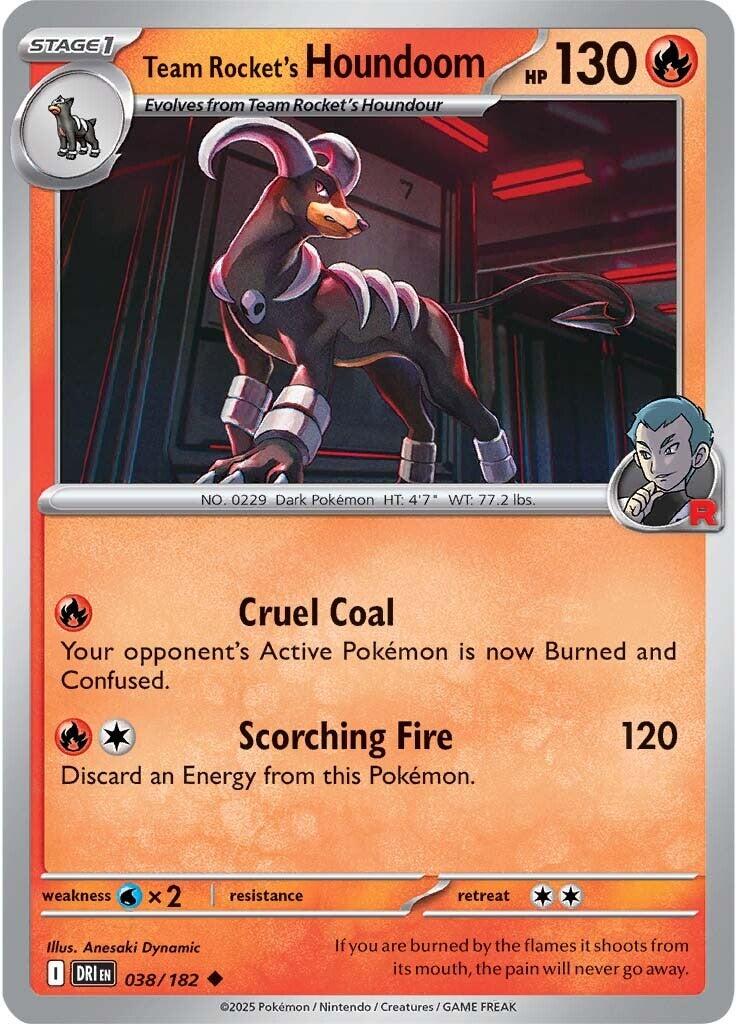 Team Rocket's Houndoom (038/182) [Scarlet & Violet: Destined Rivals] | Deep Dive Games St. Marys