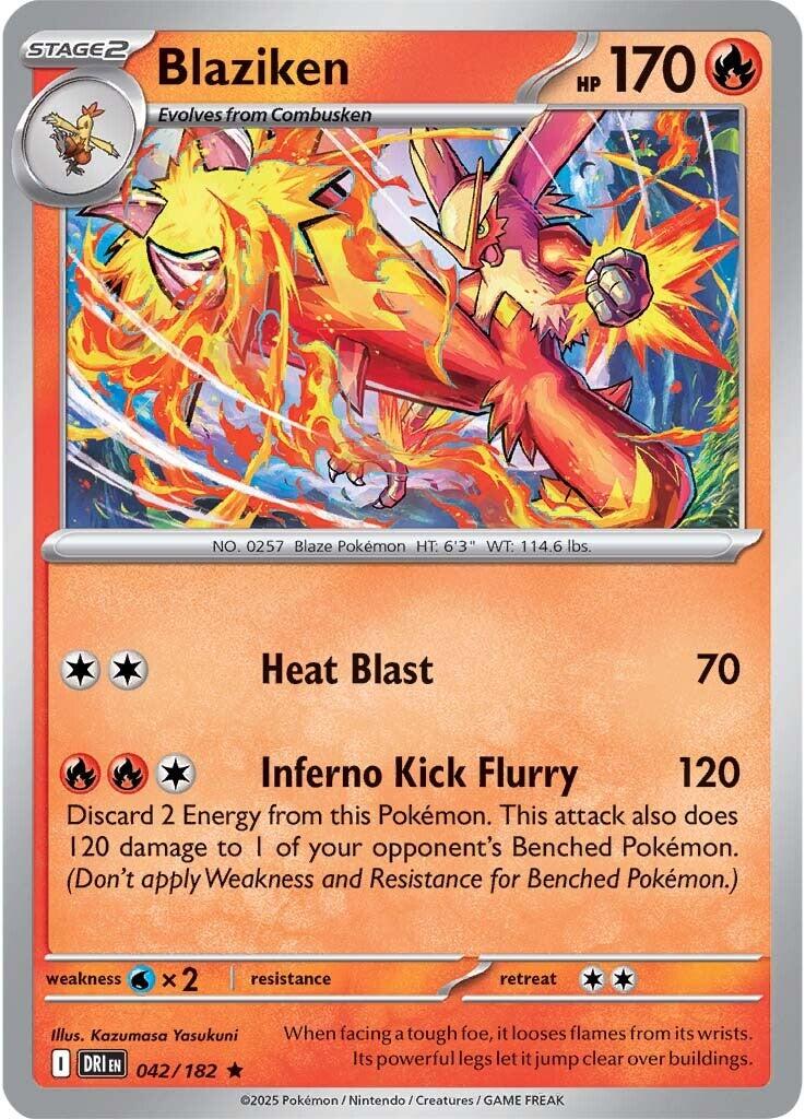 Blaziken (042/182) [Scarlet & Violet: Destined Rivals] | Deep Dive Games St. Marys