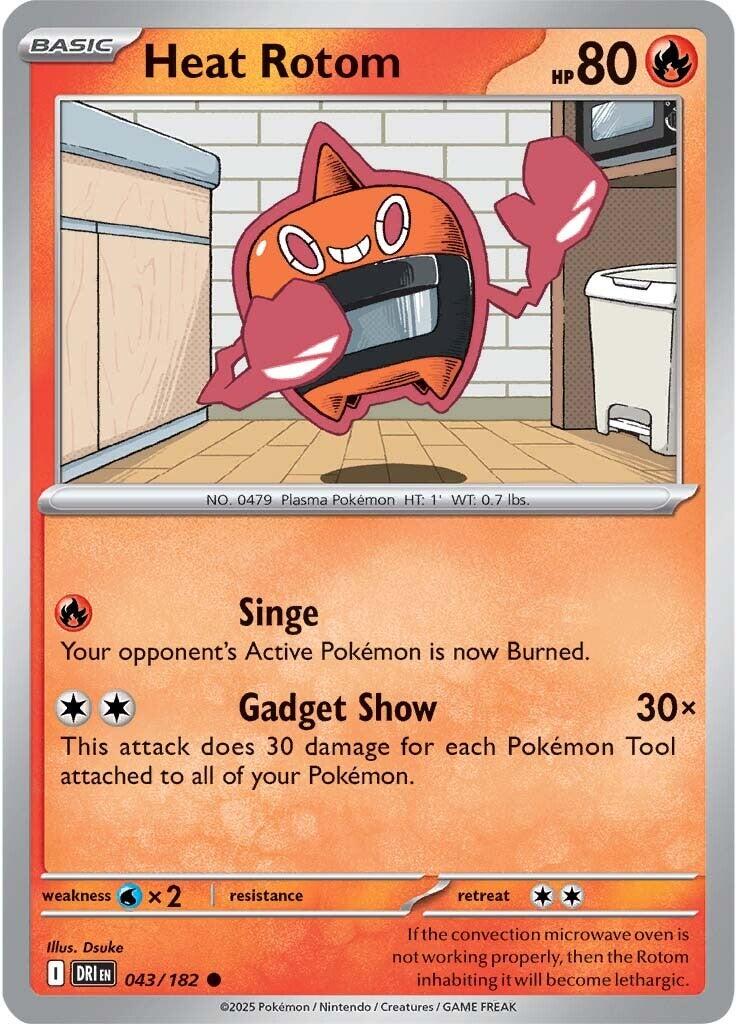 Heat Rotom (043/182) [Scarlet & Violet: Destined Rivals] | Deep Dive Games St. Marys