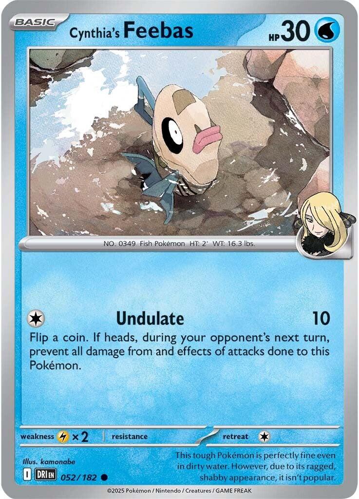 Cynthia's Feebas (052/182) [Scarlet & Violet: Destined Rivals] | Deep Dive Games St. Marys