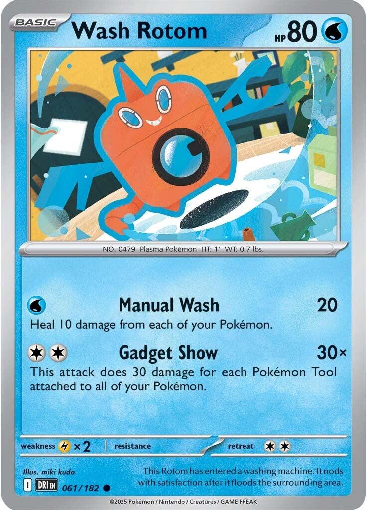 Wash Rotom (061/182) [Scarlet & Violet: Destined Rivals] | Deep Dive Games St. Marys