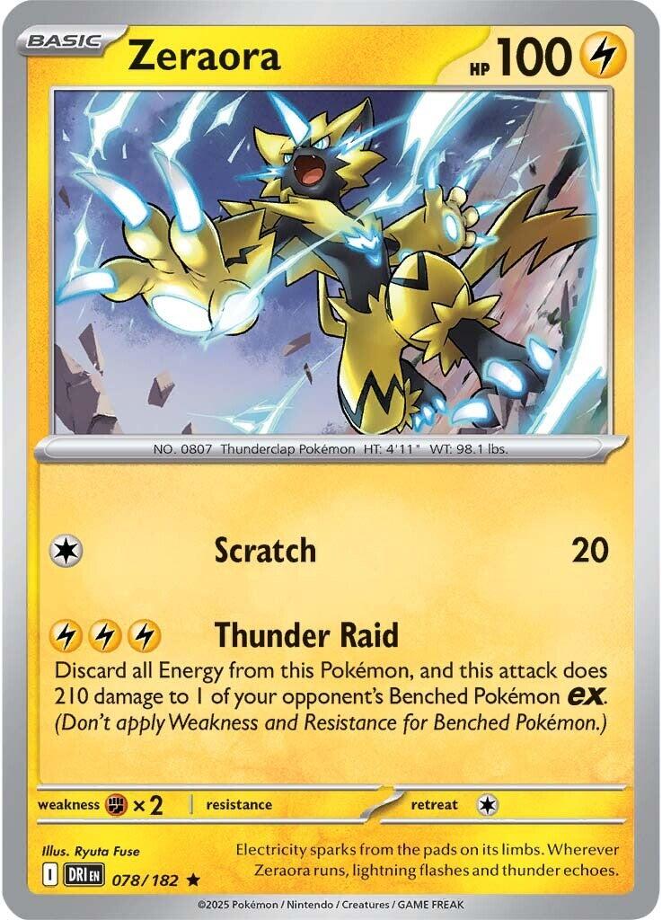 Zeraora (078/182) [Scarlet & Violet: Destined Rivals] | Deep Dive Games St. Marys