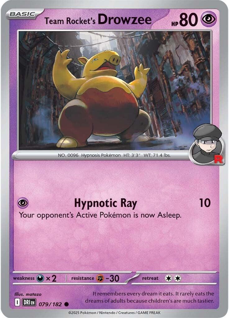 Team Rocket's Drowzee (079/182) [Scarlet & Violet: Destined Rivals] | Deep Dive Games St. Marys
