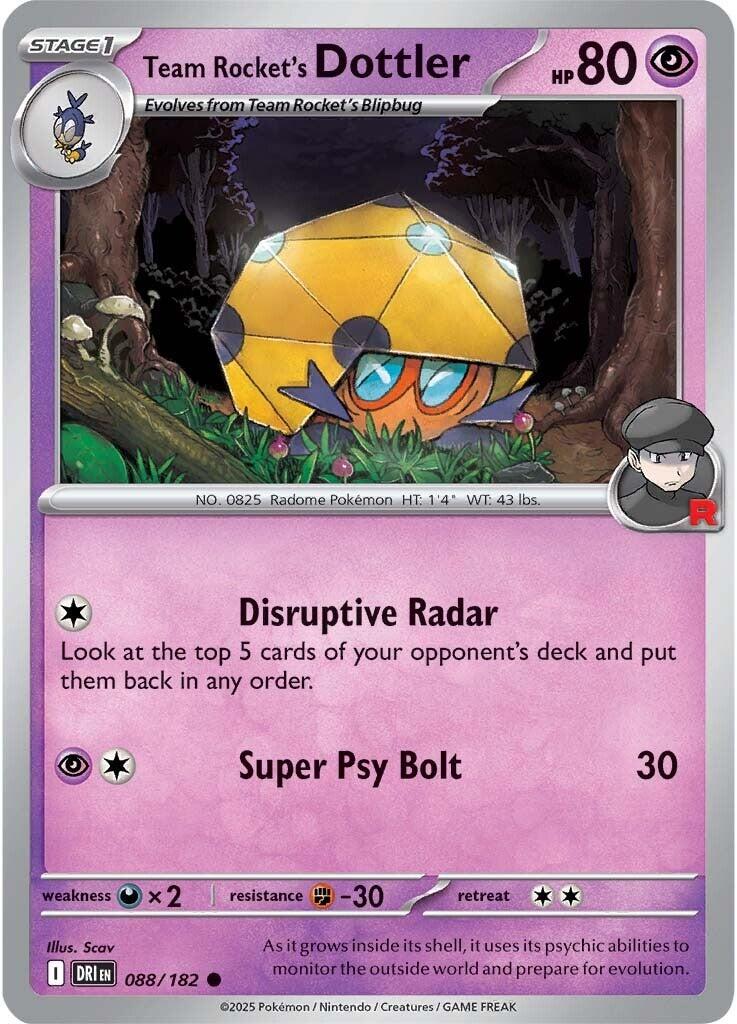 Team Rocket's Dottler (088/182) [Scarlet & Violet: Destined Rivals] | Deep Dive Games St. Marys