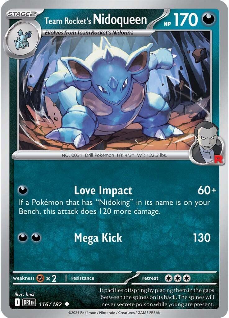 Team Rocket's Nidoqueen (116/182) [Scarlet & Violet: Destined Rivals] | Deep Dive Games St. Marys