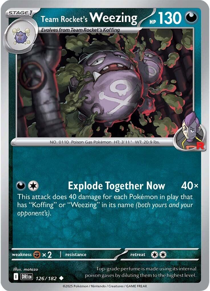 Team Rocket's Weezing (126/182) [Scarlet & Violet: Destined Rivals] | Deep Dive Games St. Marys