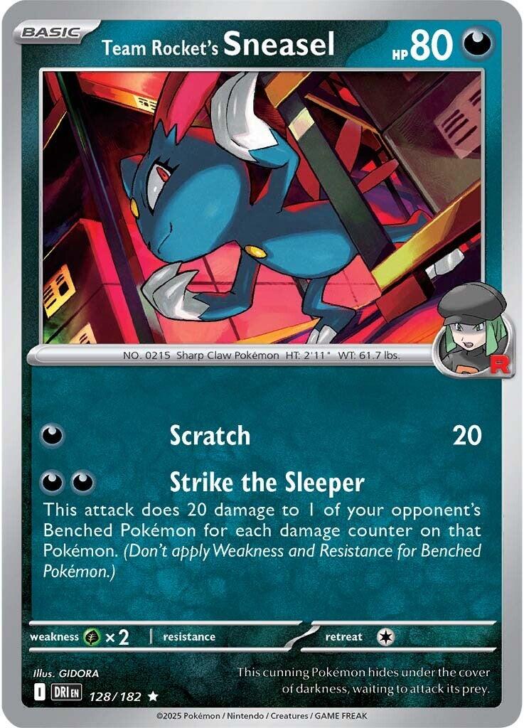 Team Rocket's Sneasel (128/182) [Scarlet & Violet: Destined Rivals] | Deep Dive Games St. Marys