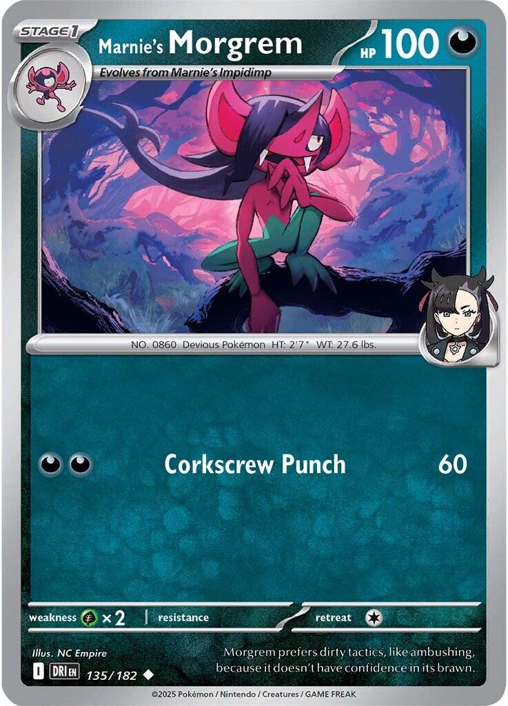 Marnie's Morgrem (135/182) [Scarlet & Violet: Destined Rivals] | Deep Dive Games St. Marys