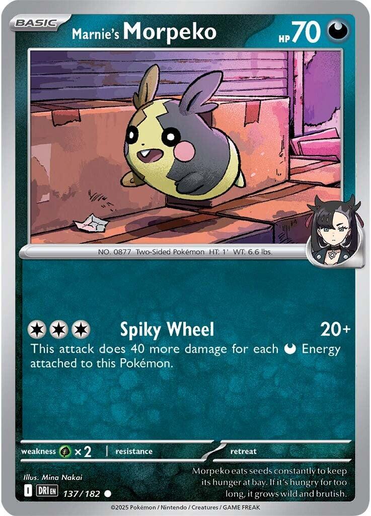 Marnie's Morpeko (137/182) [Scarlet & Violet: Destined Rivals] | Deep Dive Games St. Marys