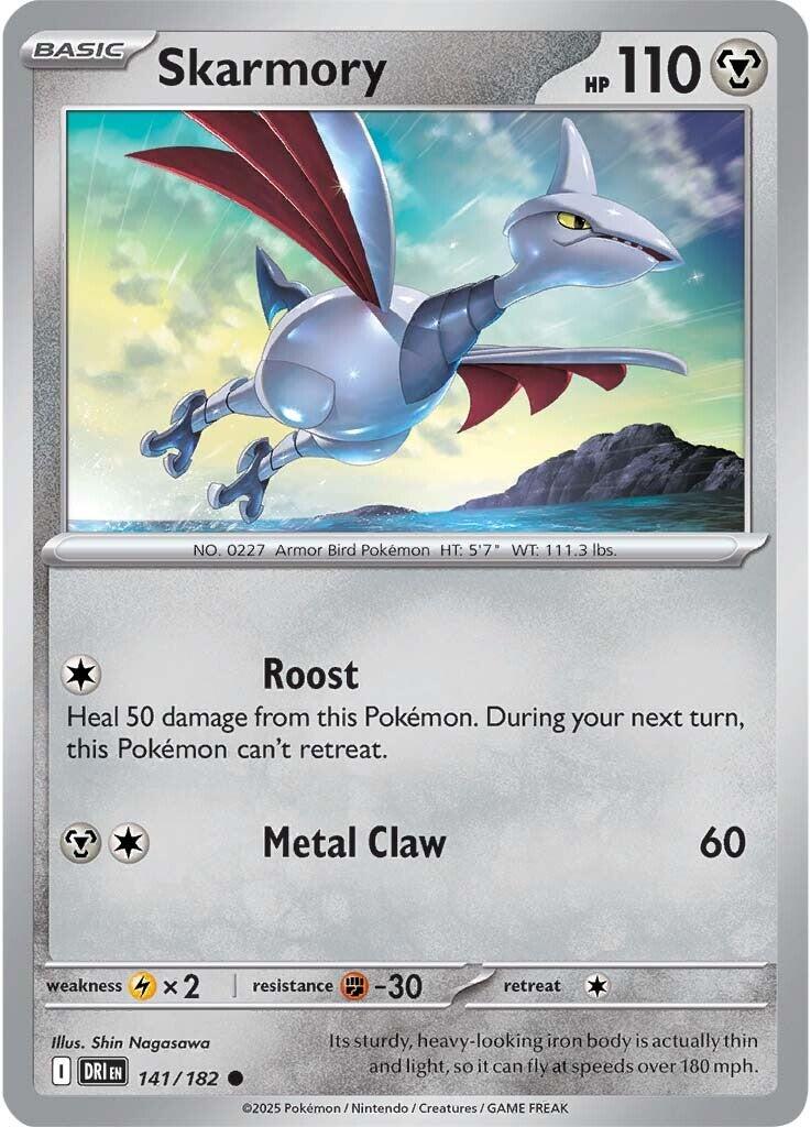 Skarmory (141/182) [Scarlet & Violet: Destined Rivals] | Deep Dive Games St. Marys