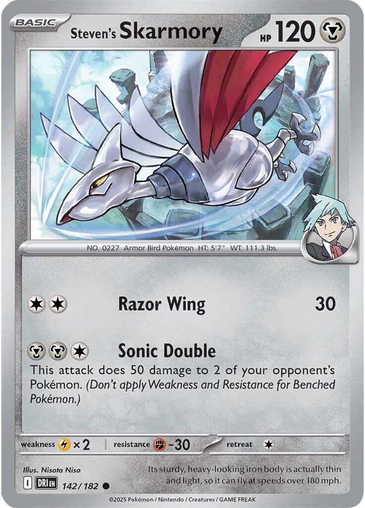 Steven's Skarmory (142/182) [Scarlet & Violet: Destined Rivals] | Deep Dive Games St. Marys