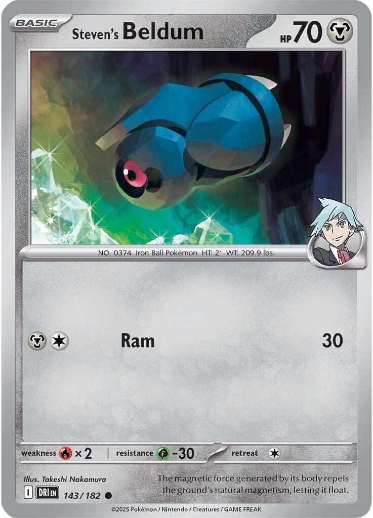 Steven's Beldum (143/182) [Scarlet & Violet: Destined Rivals] | Deep Dive Games St. Marys