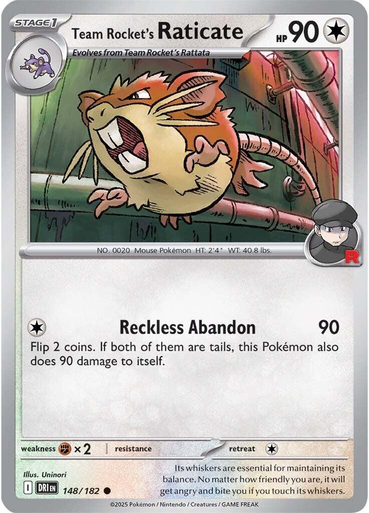 Team Rocket's Raticate (148/182) [Scarlet & Violet: Destined Rivals] | Deep Dive Games St. Marys