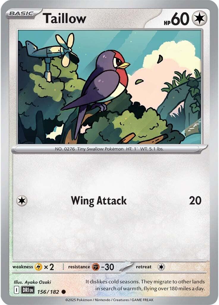 Taillow (156/182) [Scarlet & Violet: Destined Rivals] | Deep Dive Games St. Marys