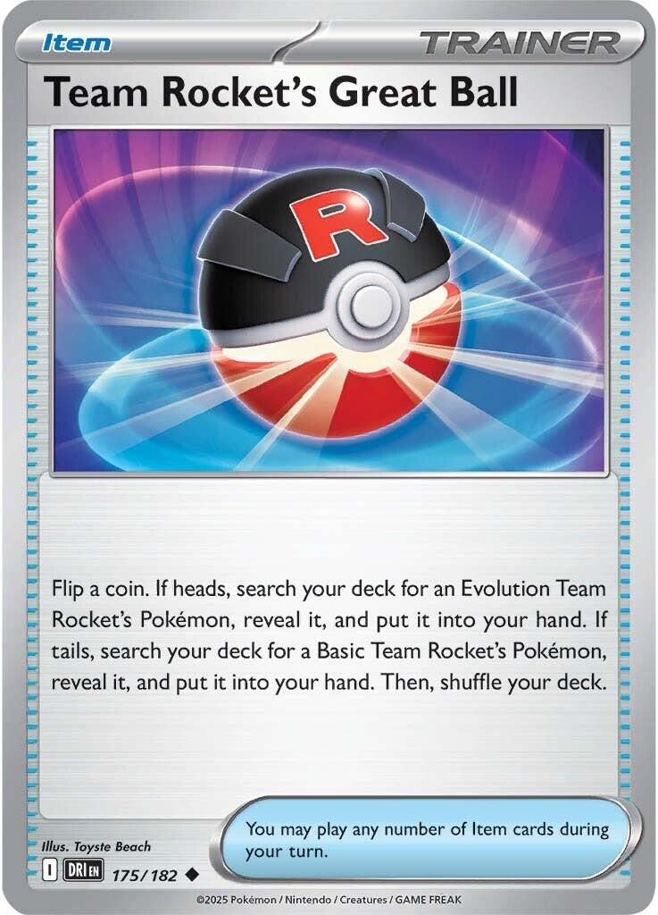 Team Rocket's Great Ball (175/182) [Scarlet & Violet: Destined Rivals] | Deep Dive Games St. Marys
