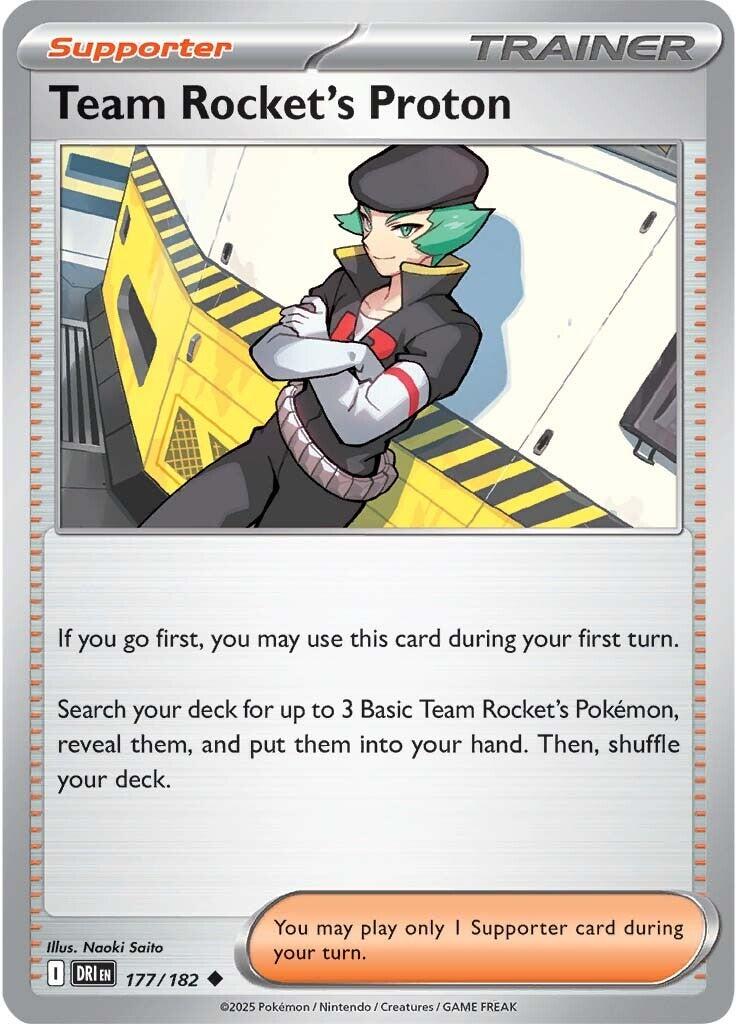 Team Rocket's Proton (177/182) [Scarlet & Violet: Destined Rivals] | Deep Dive Games St. Marys