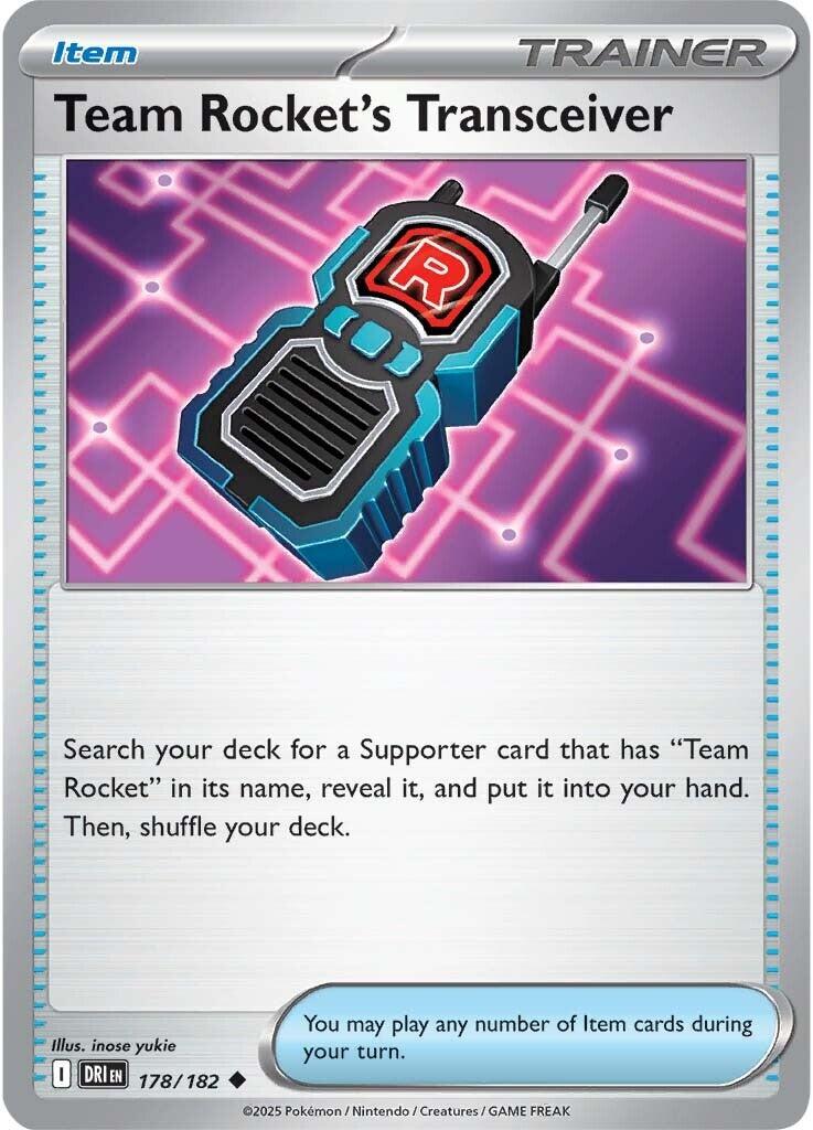 Team Rocket's Transceiver (178/182) [Scarlet & Violet: Destined Rivals] | Deep Dive Games St. Marys
