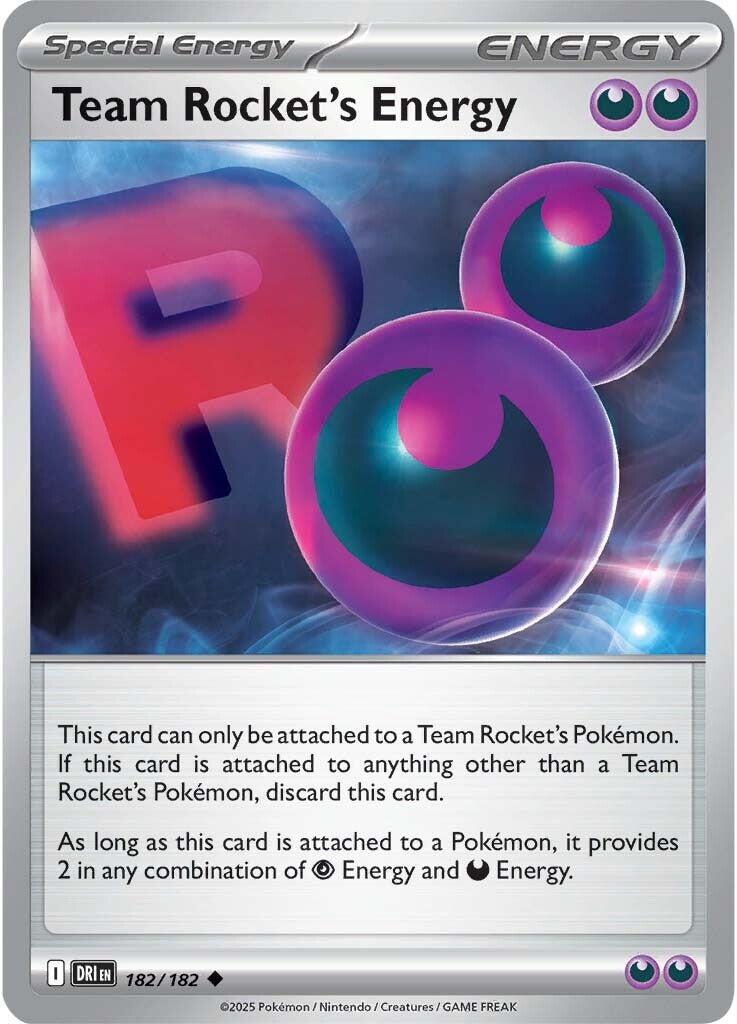 Team Rocket's Energy (182/182) [Scarlet & Violet: Destined Rivals] | Deep Dive Games St. Marys