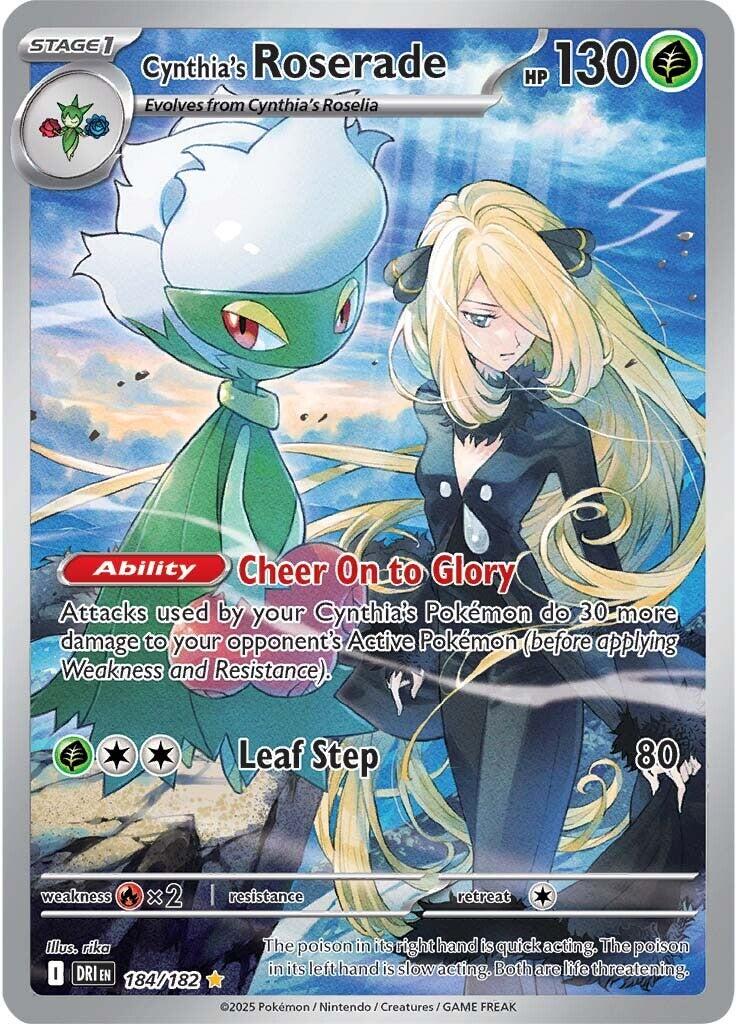Cynthia's Roserade (184/182) [Scarlet & Violet: Destined Rivals] | Deep Dive Games St. Marys
