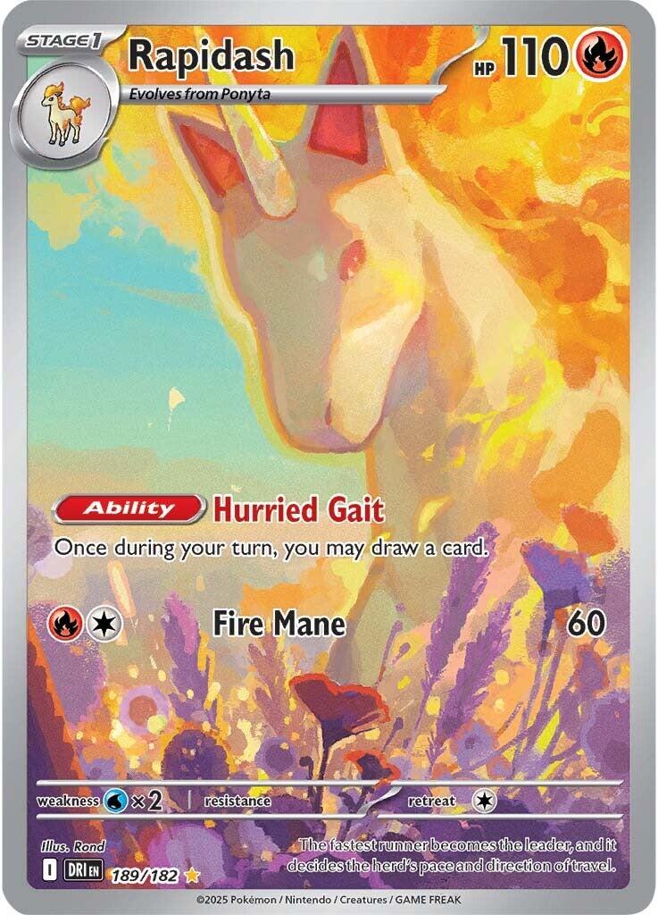 Rapidash (189/182) [Scarlet & Violet: Destined Rivals] | Deep Dive Games St. Marys