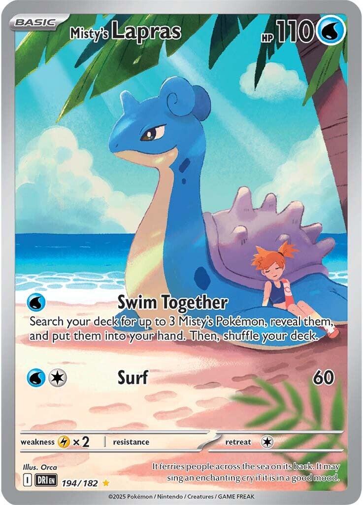 Misty's Lapras (194/182) [Scarlet & Violet: Destined Rivals] | Deep Dive Games St. Marys