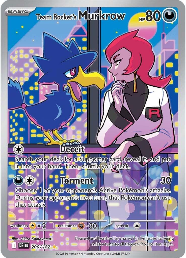 Team Rocket's Murkrow (200/182) [Scarlet & Violet: Destined Rivals] | Deep Dive Games St. Marys