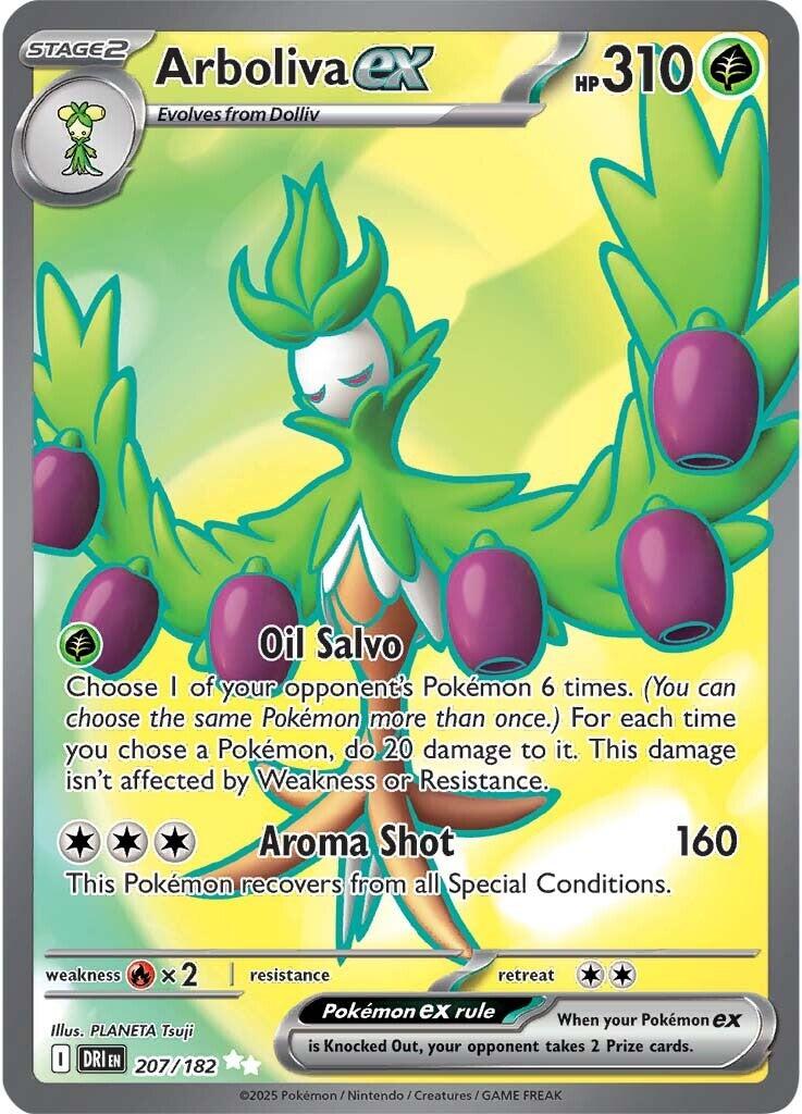 Arboliva ex (207/182) [Scarlet & Violet: Destined Rivals] | Deep Dive Games St. Marys