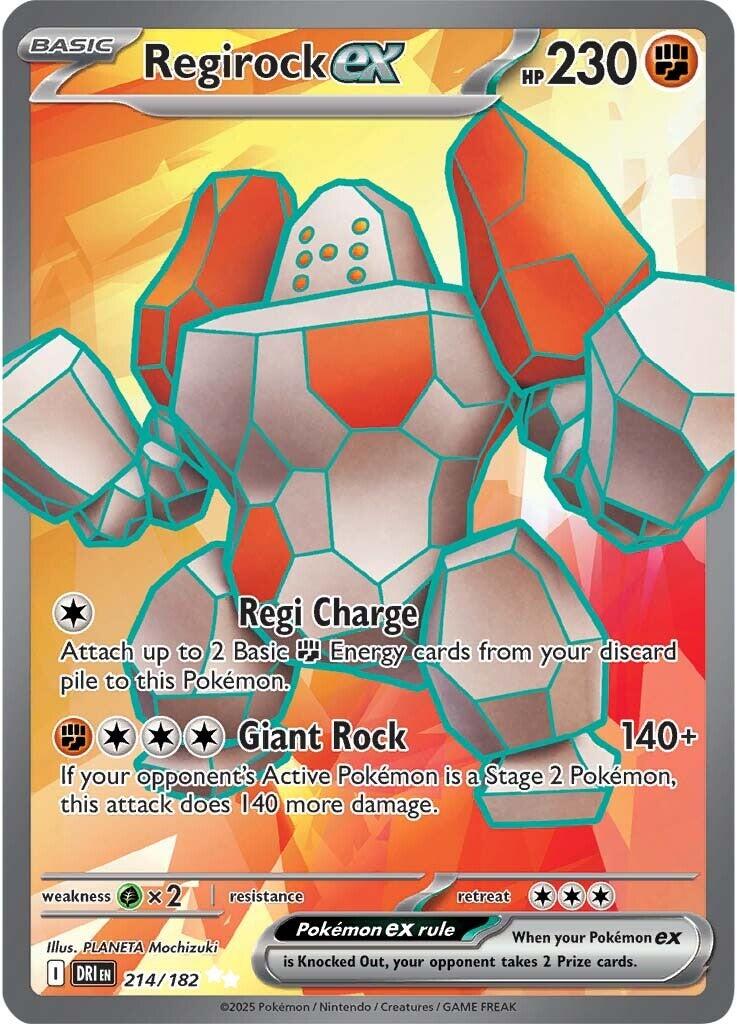 Regirock ex (214/182) [Scarlet & Violet: Destined Rivals] | Deep Dive Games St. Marys