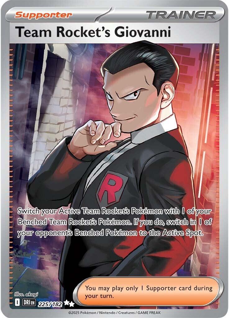 Team Rocket's Giovanni (225/182) [Scarlet & Violet: Destined Rivals] | Deep Dive Games St. Marys