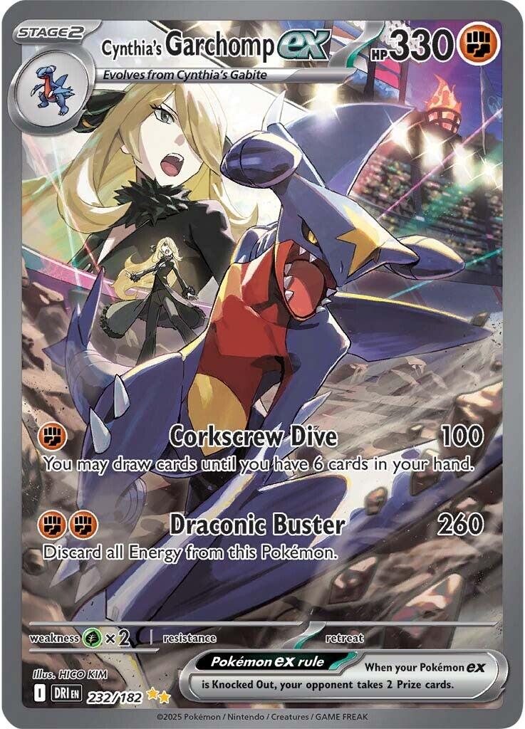 Cynthia's Garchomp ex (232/182) [Scarlet & Violet: Destined Rivals] | Deep Dive Games St. Marys