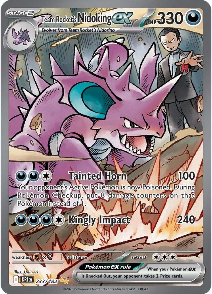 Team Rocket's Nidoking ex (233/182) [Scarlet & Violet: Destined Rivals] | Deep Dive Games St. Marys
