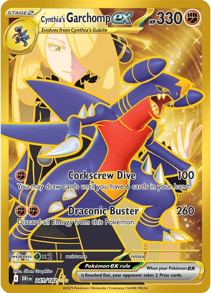 Cynthia's Garchomp ex (241/182) [Scarlet & Violet: Destined Rivals] | Deep Dive Games St. Marys