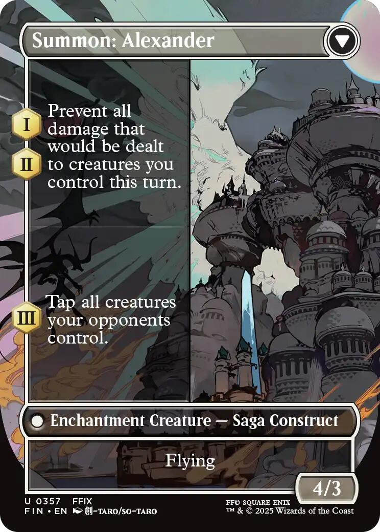 Crystal Fragments // Summon: Alexander (Borderless) [FINAL FANTASY] | Deep Dive Games St. Marys