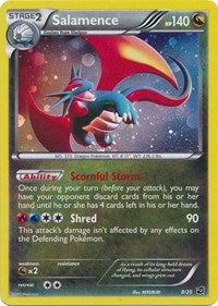 Salamence (8/20) (Cosmos Holo) (Blister Exclusive) [Black & White: Dragon Vault] | Deep Dive Games St. Marys