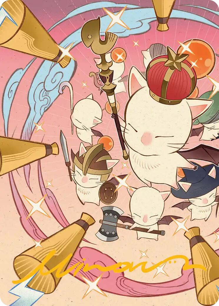Summon: Good King Mog XII Art Card (Gold-Stamped Signature) [FINAL FANTASY Art Series] | Deep Dive Games St. Marys