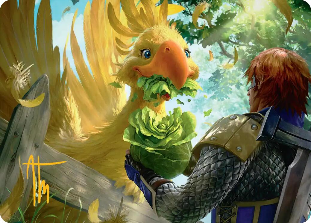 Gysahl Greens Art Card (Gold-Stamped Signature) [FINAL FANTASY Art Series] | Deep Dive Games St. Marys