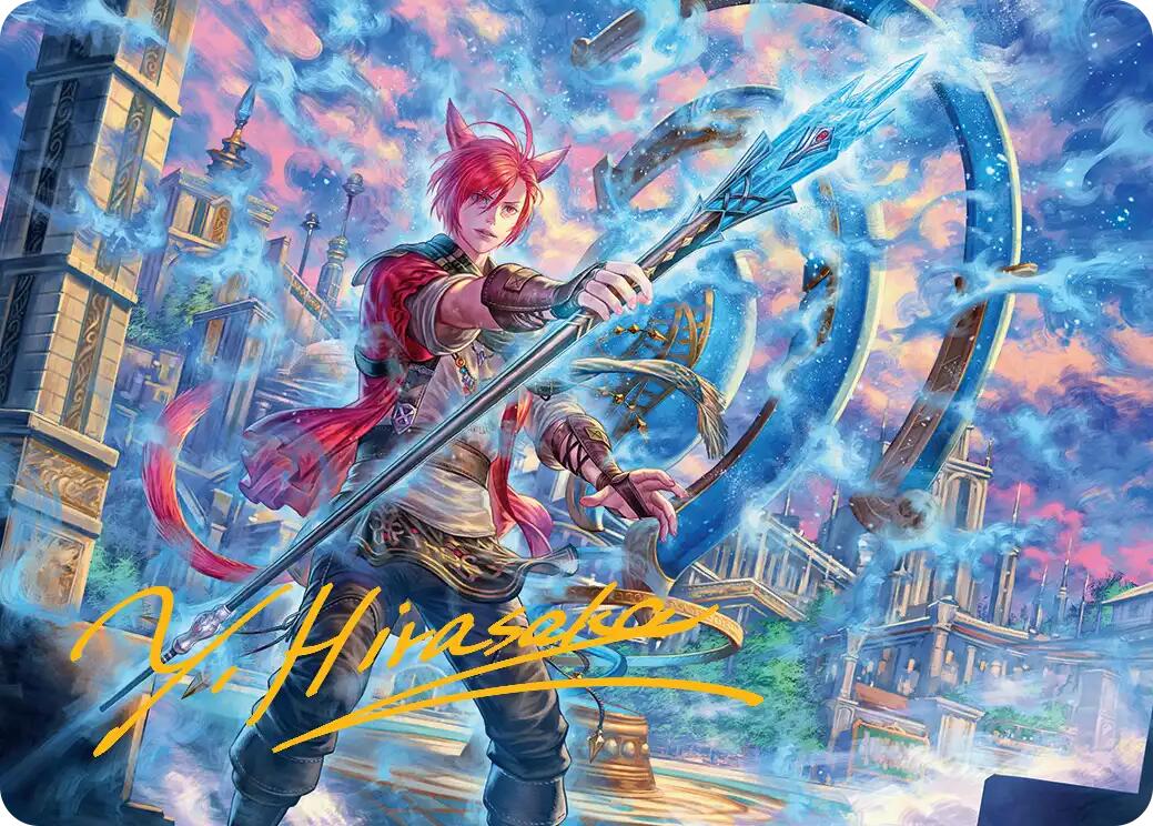 G'raha Tia, Scion Reborn Art Card (19) (Gold-Stamped Signature) [FINAL FANTASY Art Series] | Deep Dive Games St. Marys