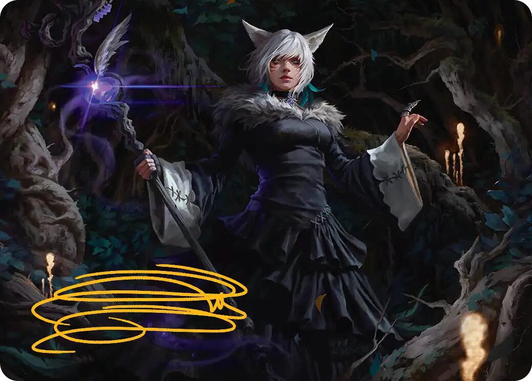 Y'shtola, Night's Blessed Art Card (21) (Gold-Stamped Signature) [FINAL FANTASY Art Series] | Deep Dive Games St. Marys