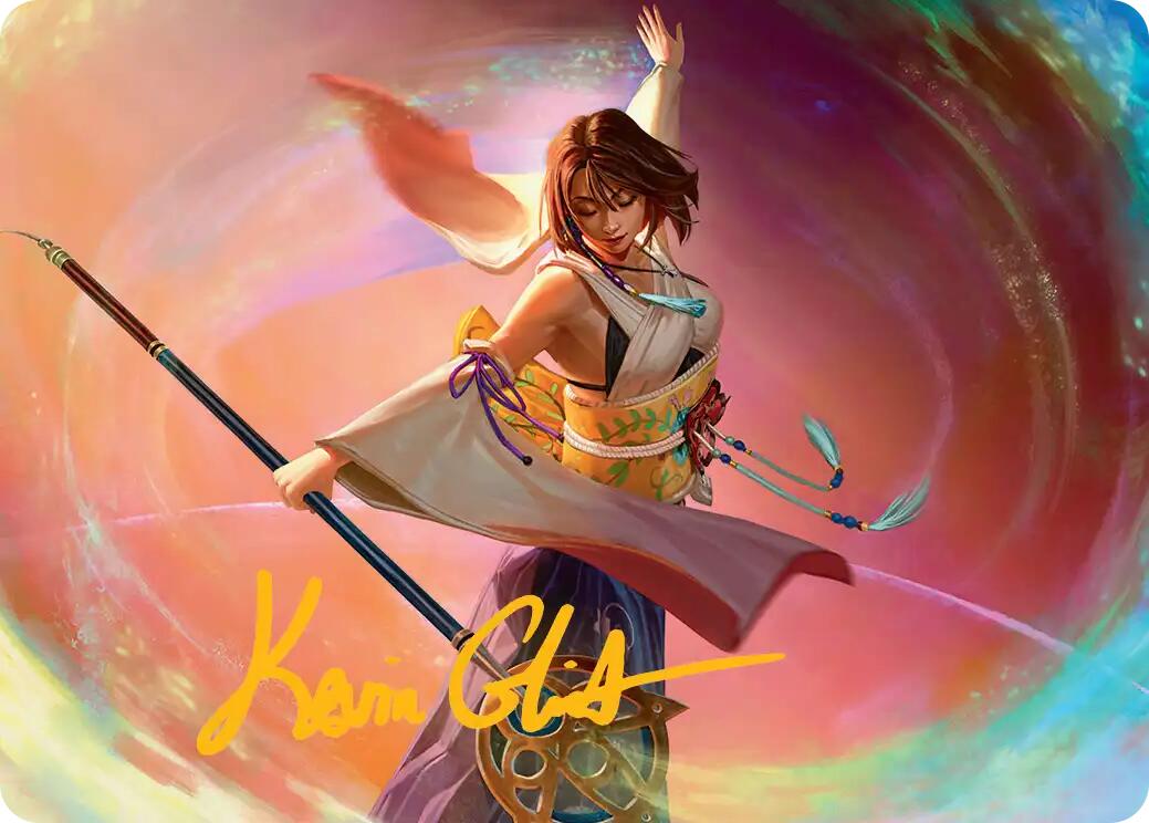 Yuna, Grand Summoner Art Card (Gold-Stamped Signature) [FINAL FANTASY Art Series] | Deep Dive Games St. Marys