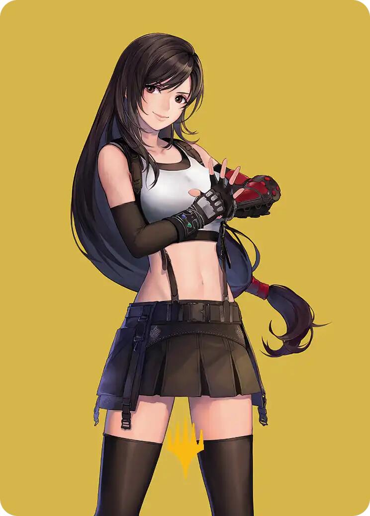 Tifa, Martial Artist Art Card (Gold-Stamped Planeswalker Symbol) [FINAL FANTASY Art Series] | Deep Dive Games St. Marys