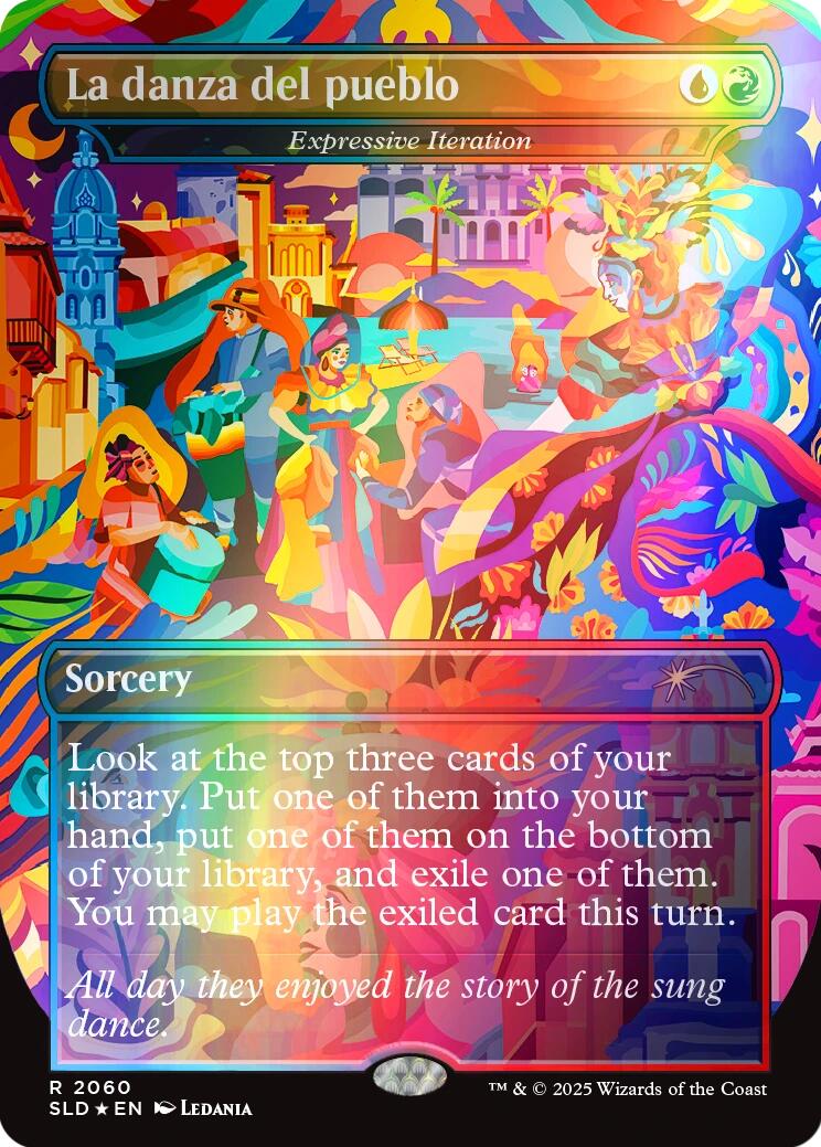La danza del pueblo - Expressive Iteration (Rainbow Foil) [Secret Lair Drop Series] | Deep Dive Games St. Marys