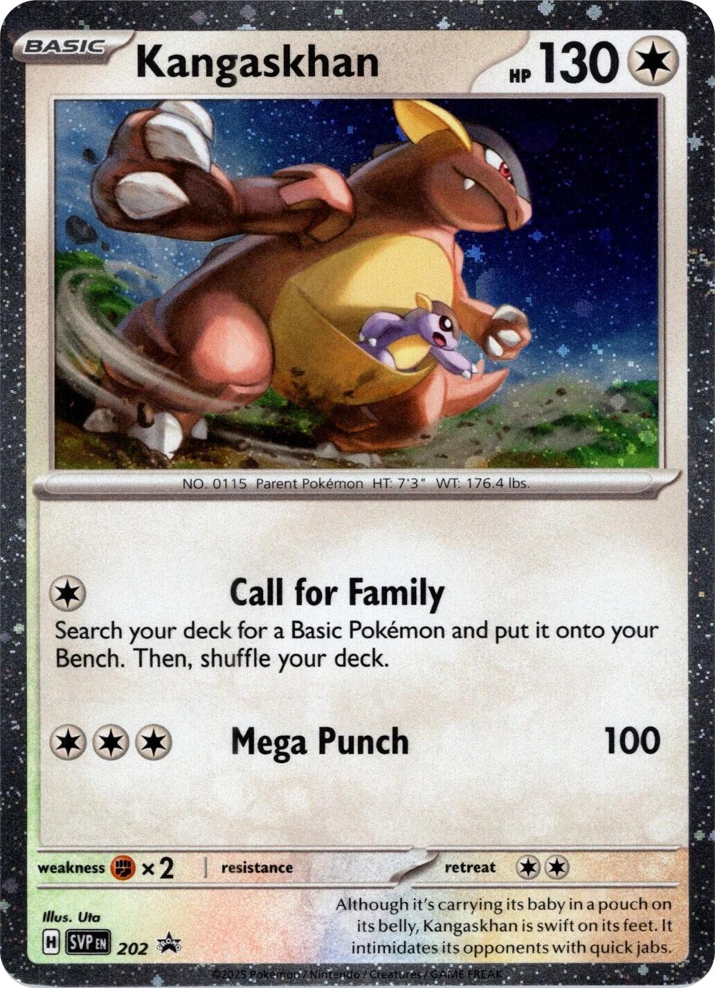 Kangaskhan (202) (Cosmos Holo) [Scarlet & Violet: Black Star Promos] | Deep Dive Games St. Marys