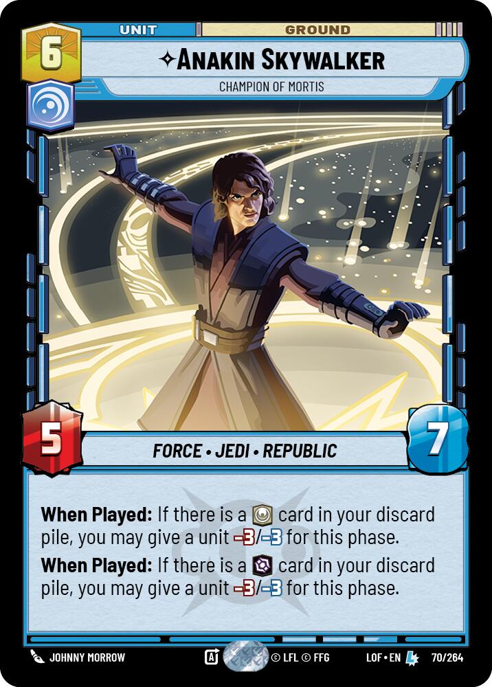 Anakin Skywalker - Champion of Mortis (70/264) (70/264) [Legends of the Force] | Deep Dive Games St. Marys