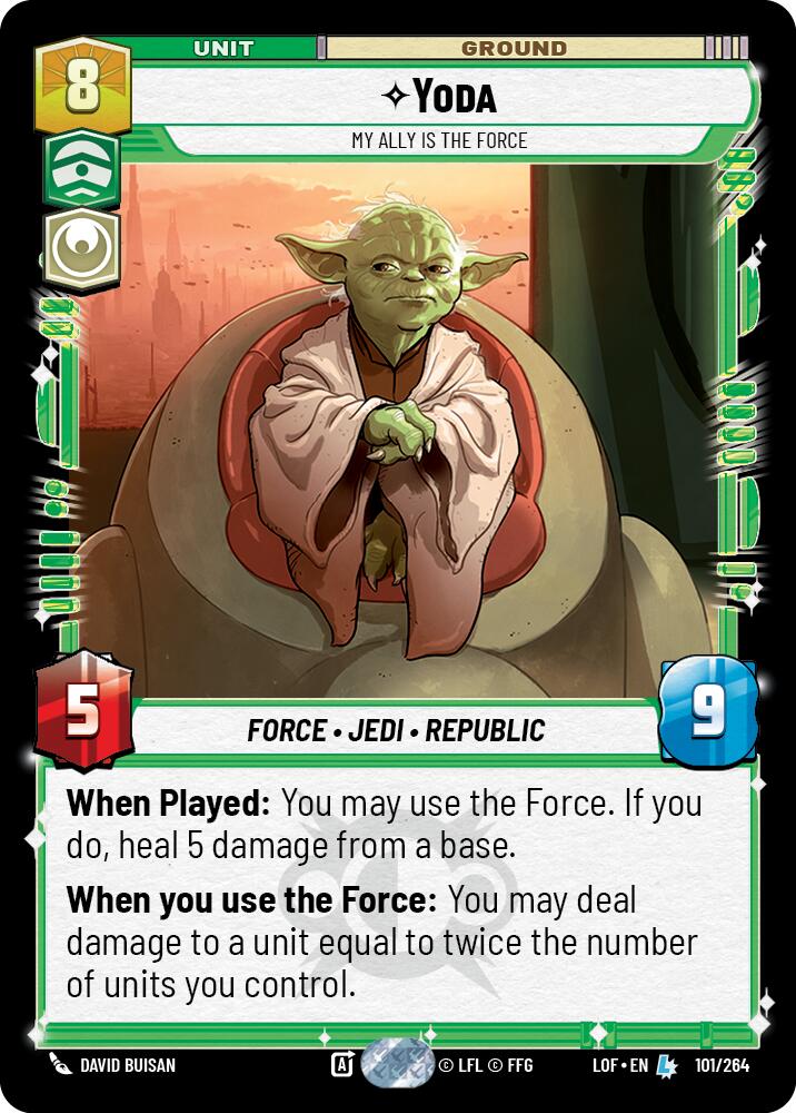 Yoda - My Ally is the Force (101/264) (101/264) [Legends of the Force] | Deep Dive Games St. Marys