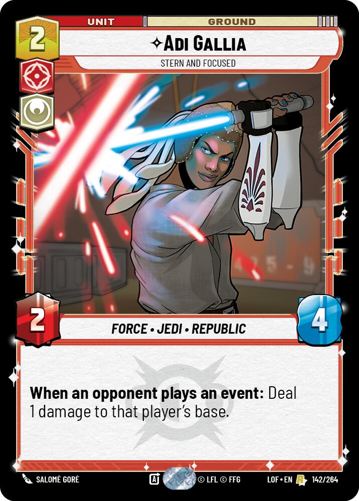 Adi Gallia - Stern and Focused (142/264) (142/264) [Legends of the Force] | Deep Dive Games St. Marys